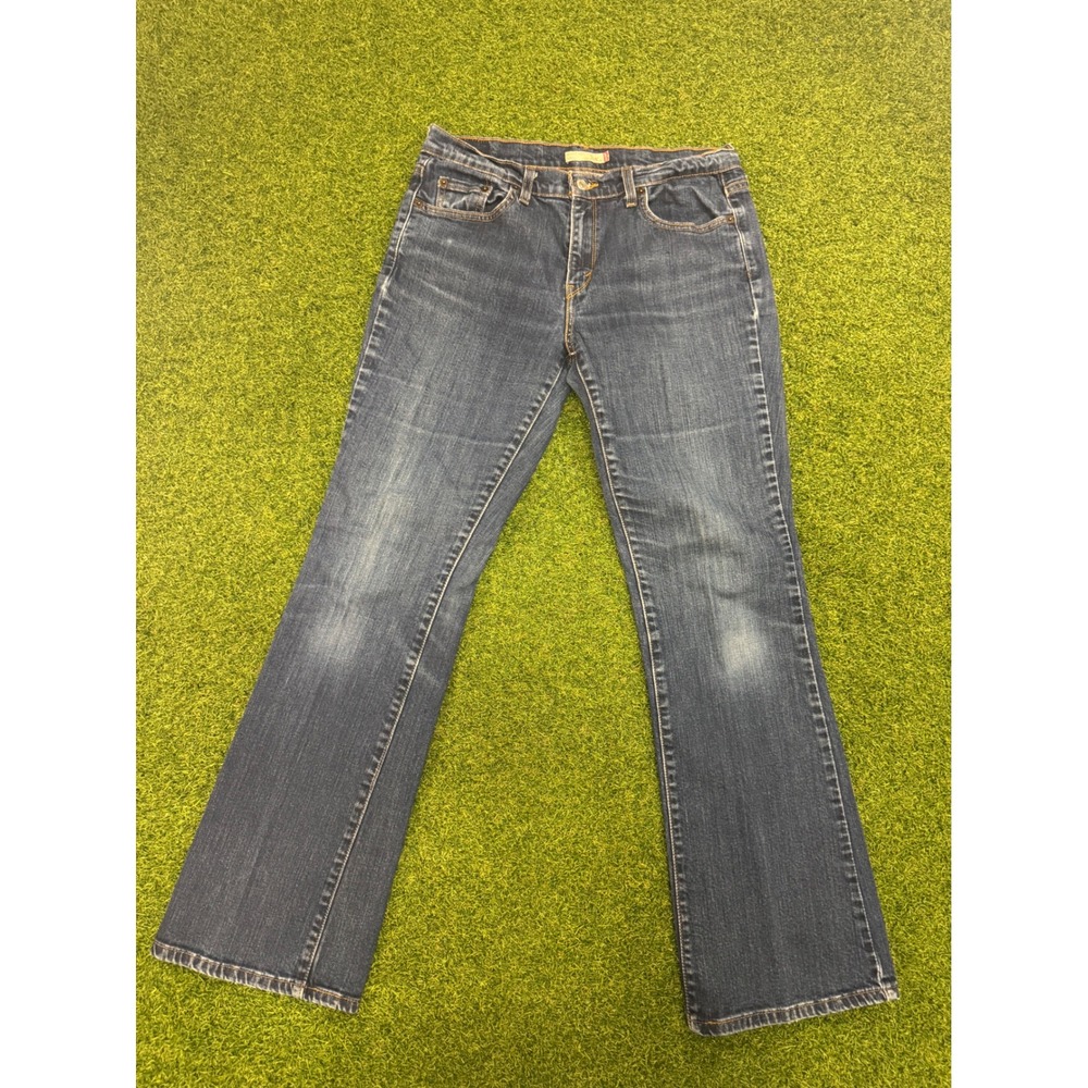Levis 515 Bootcut Jeans Womens 10 Medium Blue Denim Mid‎ Rise Stretch 515-0217